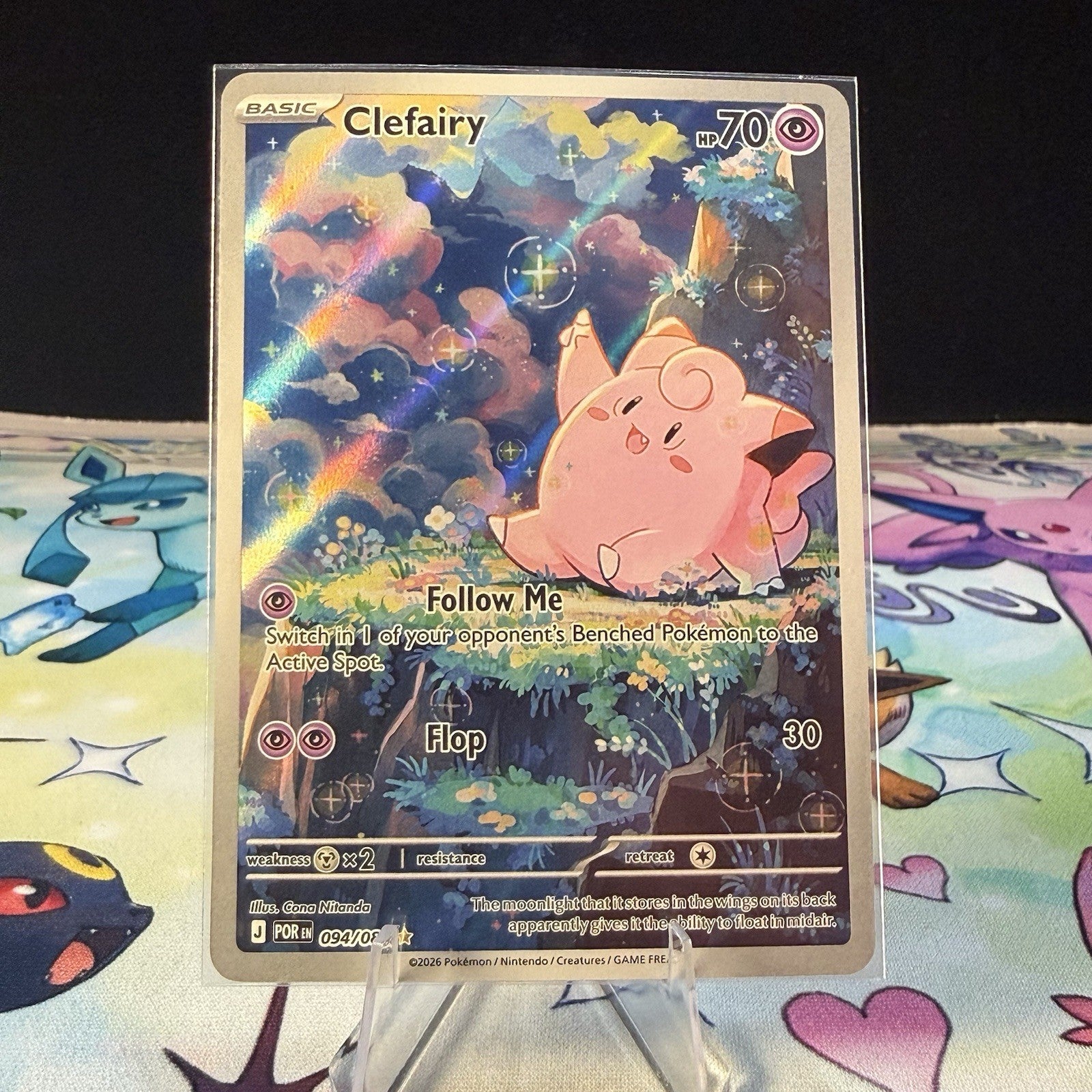 Clefairy 094/088 Perfect Order IR NM Pokémon Card Illustration Rare