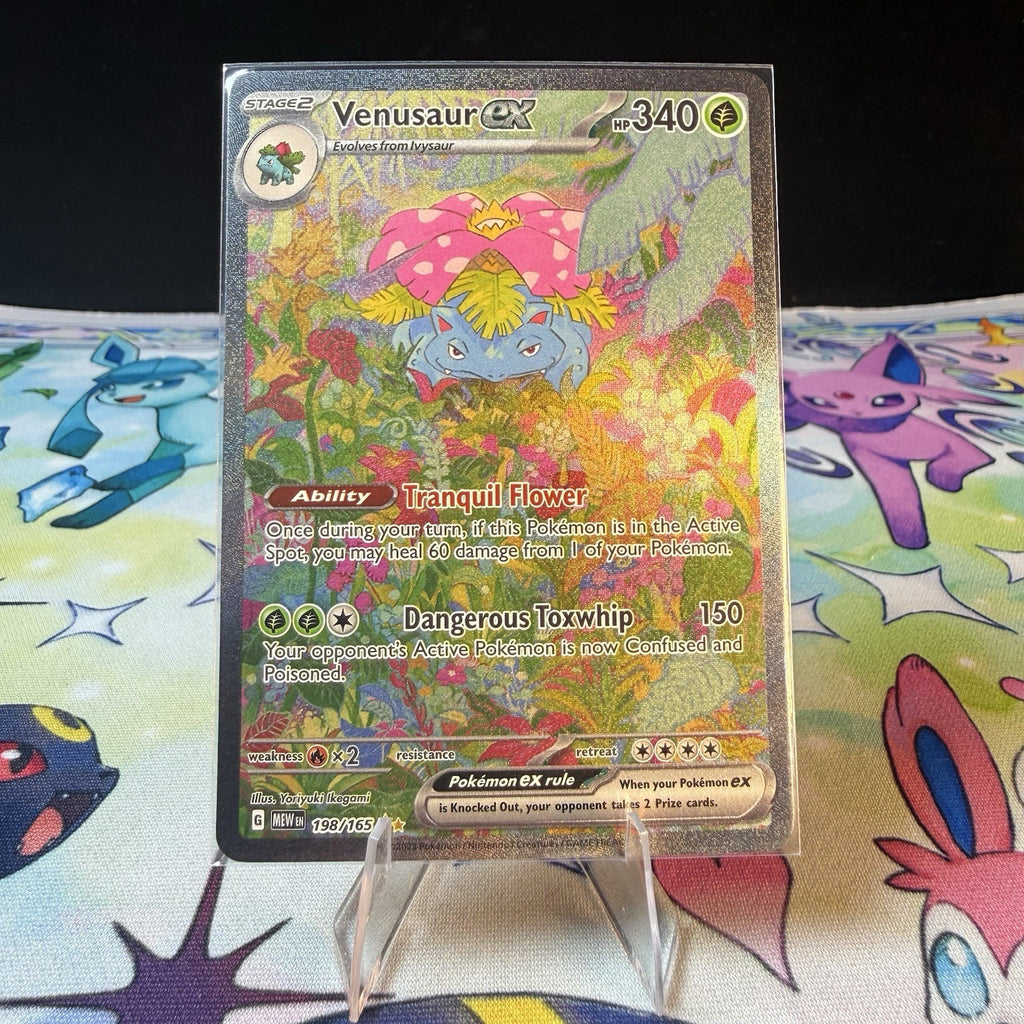 Venusaur ex 198/165 Sv: Scarlet & Violet 151 Illustration Rare Holo