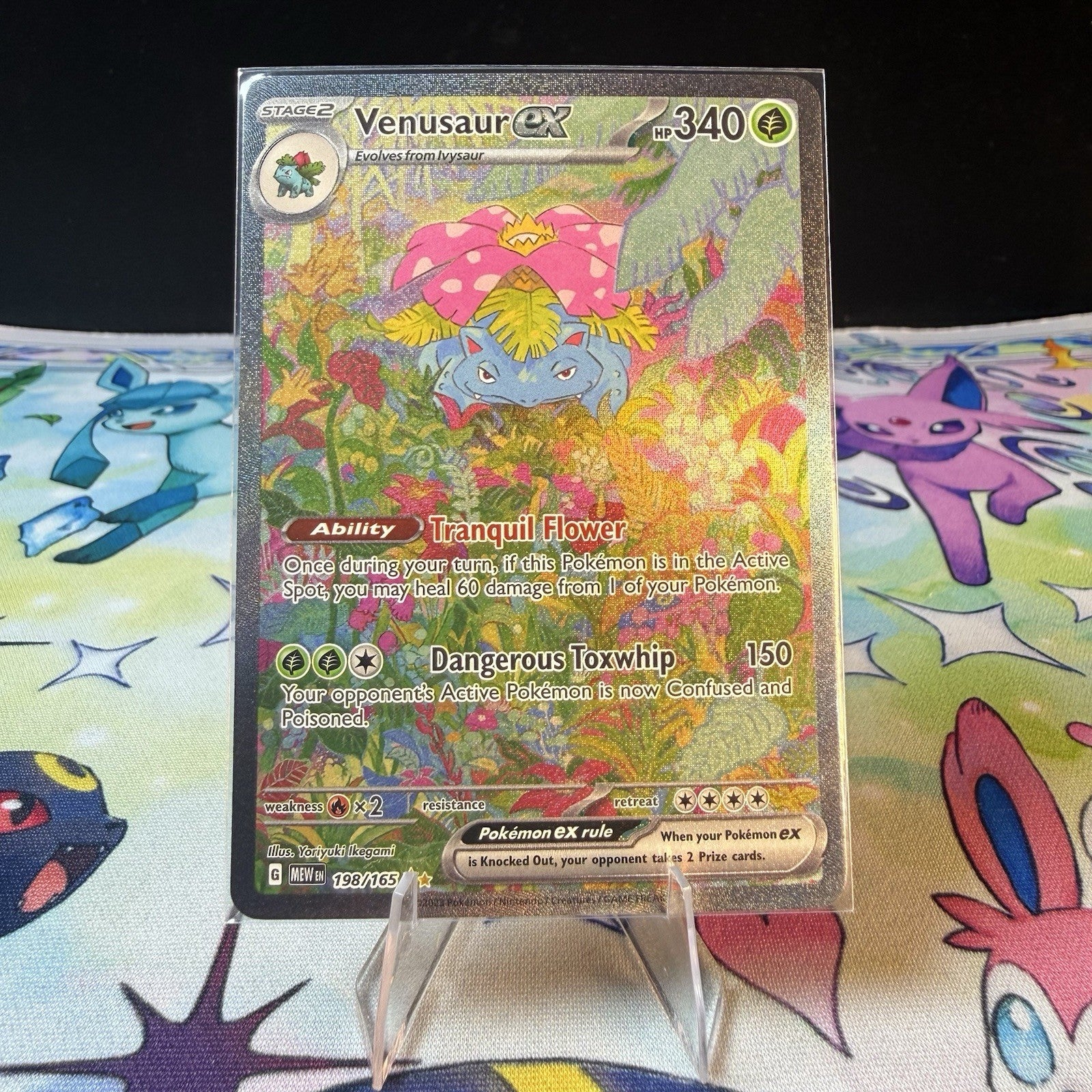 Venusaur ex 198/165 Sv: Scarlet & Violet 151 Illustration Rare Holo