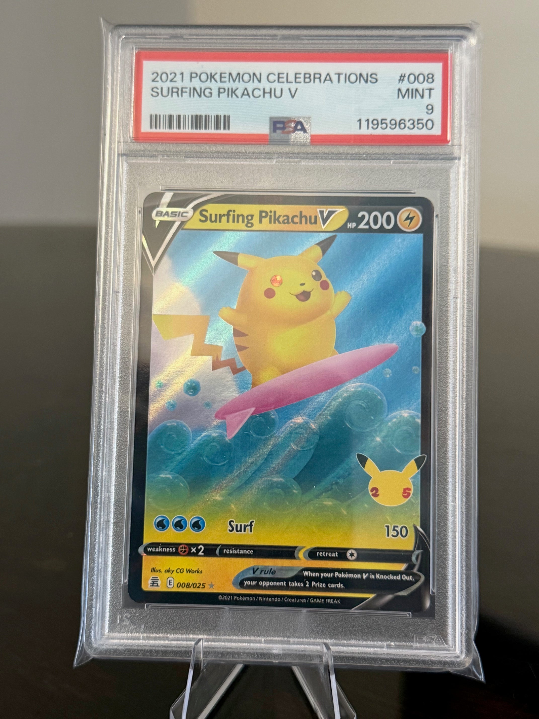 PSA Pokémon Lot Charizard Pikachu Machamp Surfing Flying VMAX Graded Cards NM+