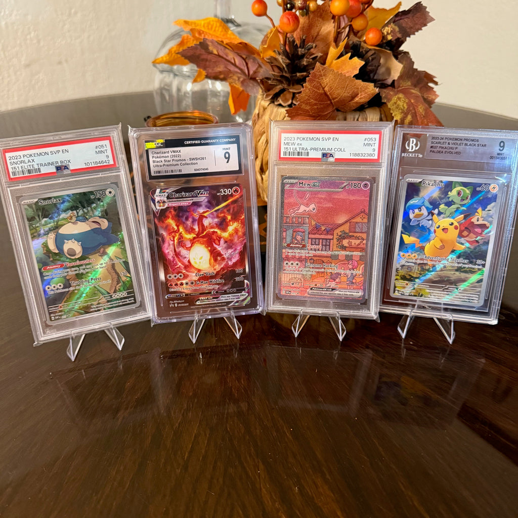 2023 Pokémon PSA/CGC/BGS 9 Lot Snorlax Mew ex Charizard VMAX Pikachu Promo